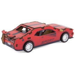 MAQUETTE EN BOIS : COUPÉ ROUGE (RÉTRO FRICTION) jouet ulysse