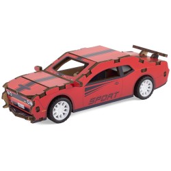 MAQUETTE EN BOIS : COUPÉ ROUGE (RÉTRO FRICTION) jouet ulysse