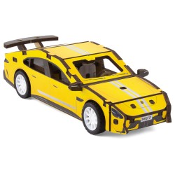 MAQUETTE EN BOIS : BERLINE JAUNE (RÉTRO FRICTION) jouet ulysse