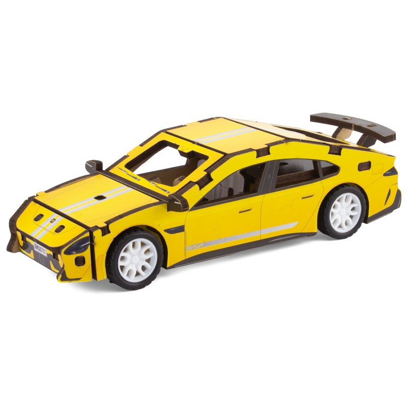 MAQUETTE EN BOIS : BERLINE JAUNE (RÉTRO FRICTION) jouet ulysse