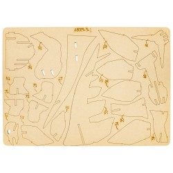 MAQUETTE EN BOIS : STÉGOSAURE jouet ulysse