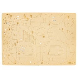 MAQUETTE EN BOIS : TRICÉRATOPS jouet ulysse