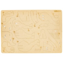 MAQUETTE EN BOIS : TRICÉRATOPS jouet ulysse