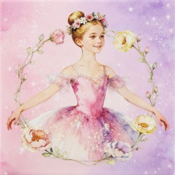 COFFRE MUSICAL BALLERINE ROSE 9549