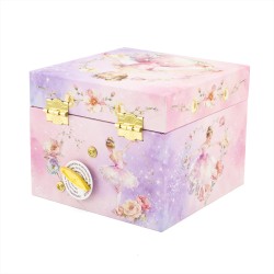COFFRE MUSICAL BALLERINE ROSE 9549