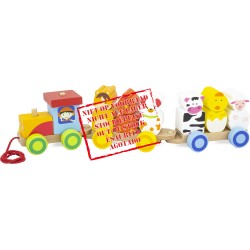 FARM LITTLE WOODEN TRAIN...